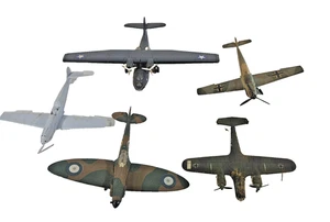 Lote de trabajo de 5 X aviones modelo plástico aviones aviones vintage reparación y repuesto - Imagen 1 de 24