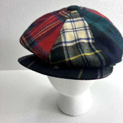 Shandon Tartan Wool Newsboy Golf Cap Made in Ireland 7 5/7 7 vintage 50s Preppy - Image 1 of 4