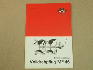 Oryginalny pług obrotowy Massey Ferguson MF 46 instrukcja obsługi 1969 konserwacja obsługa - Zdjęcie 1 z 2