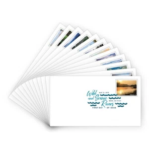 US 5381 Wild and Scenic Rivers (set of 12) DCP FDC 2019 - Picture 1 of 2