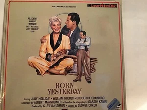 BORN YESTERDAY * JUDY HOLLIDAY * WILLIAM HOLDEN *  SEALED LASERDISC - Picture 1 of 3