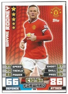 TOPPS MATCH ATTAX EXTRA 2014-15- #196-MANCHESTER UNITED-WAYNE ROONEY - Picture 1 of 1
