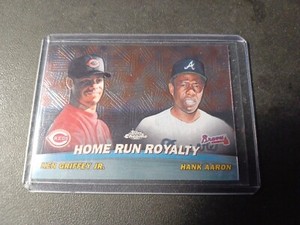 2001 Topps Chrome Combos #TC9 Home Run Royalty-Ken Griffey Hank Aaron 