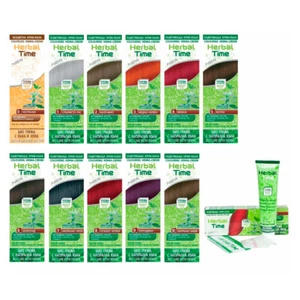 Crema Colorante de Henna Herbal Time Colorante de Cabello Natural 75 ml Listo para Usar - Imagen 1 de 13