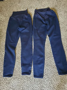 Great Expectations Maternity Stretch Skinny Pants 2 Navy Blue Small 4-6 NWOT - Picture 1 of 4