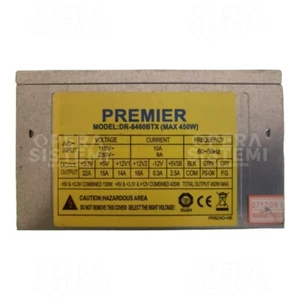 Alimentatore PREMIER DR-8460BTX ATX 450W 115-230V 10-6A 60-50Hz 24+4 pin - Photo 1/2