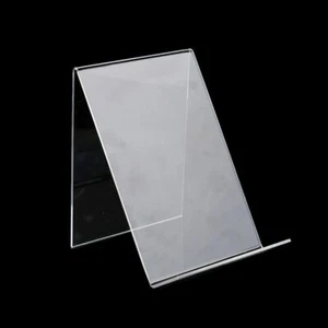 Acrylic Book Holders Home Organizers Photo Frame Brochure Display Artwork Stands - Picture 1 of 12