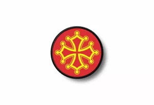 Patch badge embroidered border printed morale biker flag occitan occitania - Bild 1 von 1