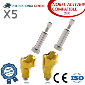 5 Angulated Multi Unit 1.6 Adapter Head 30° NP N0bel Bi0care Set Titanium Sleeve - Picture 1 of 4