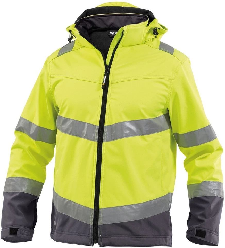 Dassy Arbeitsjacke Warnschutz Softshell-Jacke Malaga PES74 - Bild 1 von 1