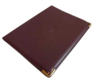 Original Cartier Must Line Notizbuch Hülle Leder #4575 - Bild 1 von 15