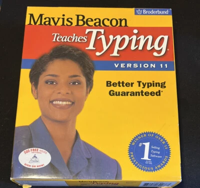 Mavis Beacon Teaches Typing Version 11 Broderbund Software Windows 95/98 Big Box - Image 1 of 4