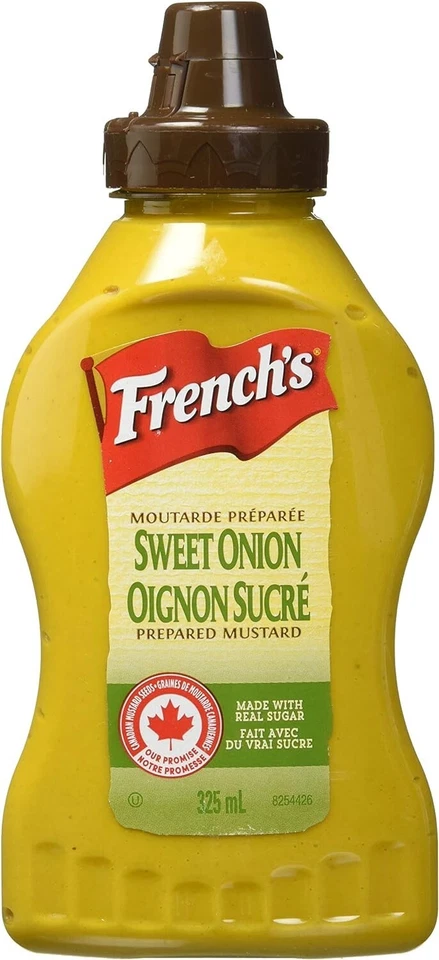 French’s Sweet Onion Mustard 4 X 325ml Canadian