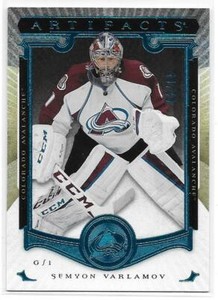 2015-2016 Artifacts #15 SEMYON VARLAMOV SAPPHIRE SP 62/85 Colorado Avalanche