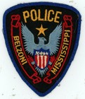 MISSISSIPPI MS BELZONI POLICE NICE RARE OLD VINTAGE SHOULDER PATCH SHERIFF