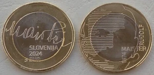 3 Euro Gedenkmünze Slowenien 2024 Rudolf Maister unz. - Bild 1 von 1