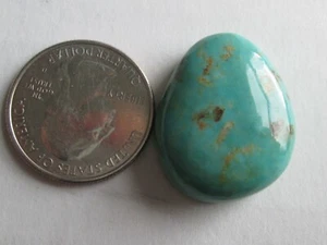 41,00 ct. Stabilisierter Chinesischer Qingu, Hubei, Türkis Cabochon Edelstein, 1CC 025 - Bild 1 von 7