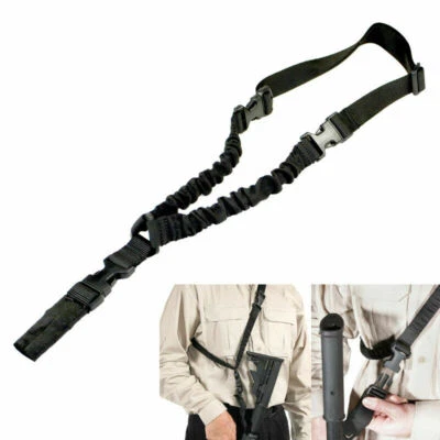 Tactical US One Single Point Sling Strap Bungee Rifle Gun Sling with QD Buckle - Image 1 of 4