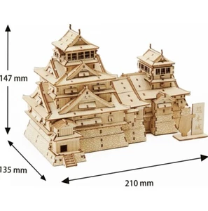 ki-gu-mi Kumamoto Castle (JAPAN) Kunst Holz 3D Puzzle - Bild 1 von 9