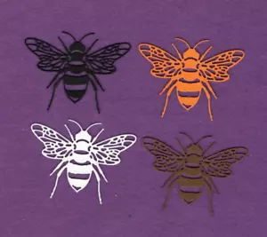 Tarjetas de álbum de recortes BEE # 5 insectos troquelados - Imagen 1 de 1