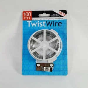 100' Ft. Twisie Wire With Wire Cutter Garden, Home, Flower 1 Pack 100 Ft .. - Picture 1 of 7