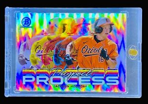 JACKSON HOLLIDAY ROOKIE REFRACTOR SP Insert Holo RC Card Non Auto - ORIOLES