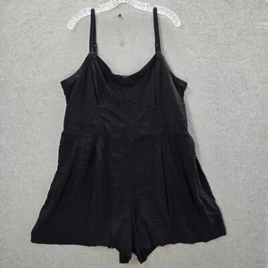 Torrid Women Romper 3 Black Ponte Bustier Cami Adjustable Strap - Picture 1 of 10