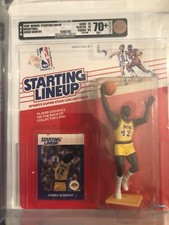 1988 Kenner Starting Lineup James Worthy Rookie Piece AFA 70+ EX+ (75, 70, 85)