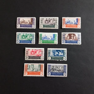 COLONIE SPAGNOLE - MARRUECOS 1946/ SOGG. DIVERSI, SERIE DI 10 VAL. INTEGRI MNH** - Imagen 1 de 2