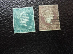 SPANIEN - Grüne Briefmarke / Briefmarke Nr. 36 37 Obl (A95) - Bild 1 von 2