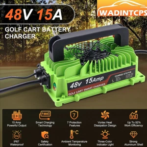 Cargador de batería de carro de golf de 48 voltios para Club Car, cargador inteligente de carro de golf de 48 V 15 A - Imagen 1 de 4