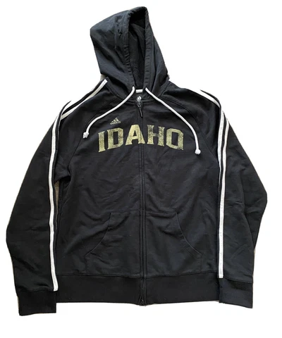 adidas University Idaho Vandals Full Zip Sweatshirt Hoodie Women Medium EUC Cover