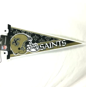 NEW ORLEANS SAINTS NFL LICENSED 30"X12" FELT PENNANT FREE SHIPPING - Picture 1 of 1