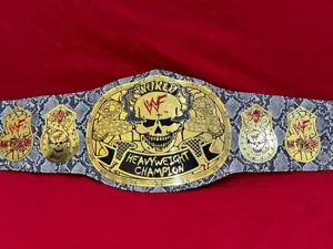 Smoking Skull Stone Cold Wrestling Championship Title Belt Replica Style - Picture 1 of 8