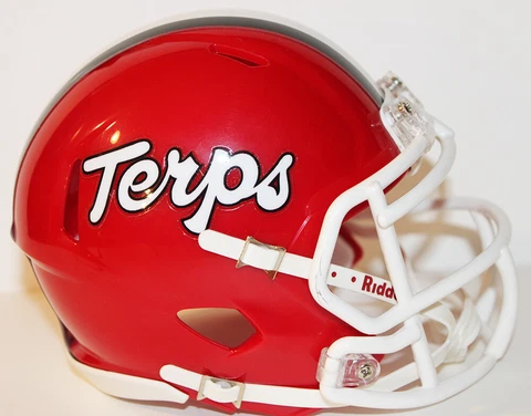 2019 Maryland Terps Terrapins Custom Riddell Mini Helmet vs Michigan Cover