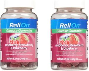 2 Pack ReliOn Glucose Gummies To Support Normal Blood Sugar - 60 Count