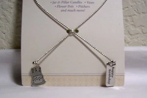 Hallmark Signature Greeting Charm Candle or Vase Decor "Happy Birthday w/ Cake" - Picture 1 of 2