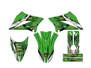 2010-2023 KLX 110 PODIUM Green Senge Graphics Kit Compatible with Kawasaki - Picture 1 of 10