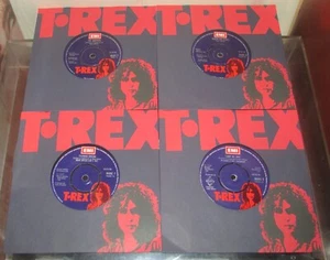 T.REX Collection of 4 X ORIG UK EMI 45"s 1973 Teenage Dream, Light Of Love etc - Picture 1 of 6
