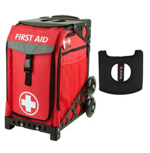 Zuca Sport Bag - Pronto soccorso con coprisedile nero/rosa (telaio nero) - Foto 1 di 1