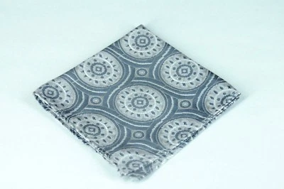 Lord R Colton Masterworks Pocket Square - Lisbon Ancient Gray Silk - $75 New - Image 1 of 3