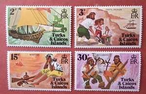 Turks & Caicos Islands (1971) Pirate Life / Ships Pirates Treasure - Mint (MNH) - Picture 1 of 1