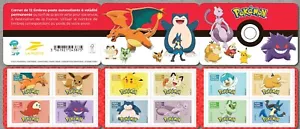 france 2024 POKEMON Pikachu Charizard Chochodile Ectoplasm Snorlax Meowth 12 BKT - Picture 1 of 1
