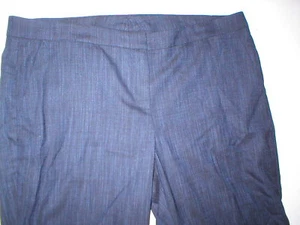 Womens Worth New York NWT $489 12 Indigo Pants Wool Dark Blue Work Lined Rayon - Picture 1 of 6