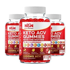 Keto ACV Gummies 1000mg (3 Pack) with BHB salts As mentioned by Nutri Nation - Picture 1 of 12