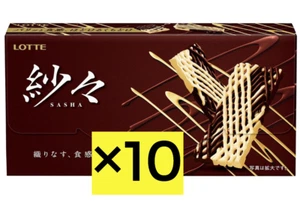 Japanese Popular Sweets Lotte Sasha chocolate 69g x 10 boxes from JP - Picture 1 of 2