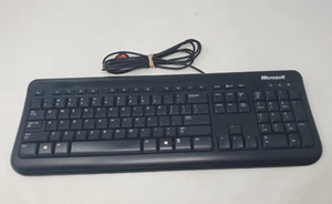Microsoft Wired USB Keyboard 400 Series PN:1366 Black - Picture 1 of 3