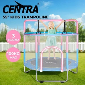 Centra 55" Kids Trampoline Mini Round Trampolines Enclosure Safety Net Rebounder - Picture 1 of 11