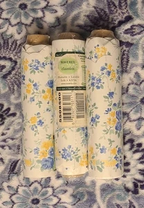 Set Of 3 Vintage Fine Wallcovering Wallpaper Spools 5 Yards Each #5508500 New - Picture 1 of 5
