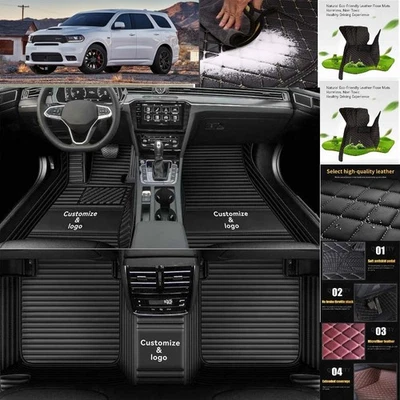 For Dodge Durango Car Floor Mats Luxury Custom Waterproof Liners Carpets Cargo - Image 1 of 4